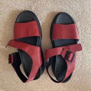 Dr. Martens Leather Romi Y-Strap Sandals